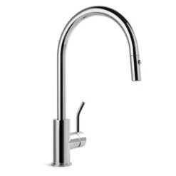 Brodware Yokato Pullout Kitchen Mixer With Upswept Lever Durobrite Chrome