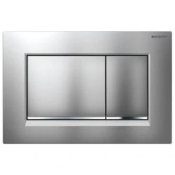 Geberit Sigma30 Dual Flush Button And Access Plate Matte Chrome-Chrome-Matte Chrome