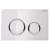 Geberit Sigma21 Dual Flush Button And Access Plate White-Chrome-White