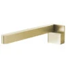 Phoenix Designer Swivel Bath Outlet | Brushed Gold | Square 230mm