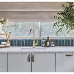 Phoenix Cromford Sink Mixer Brushed Gold -Cook & Bathe 134 7330 12 lifestyle web