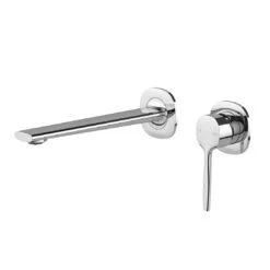 Phoenix Vask SwitchMix Wall Basin/Bath Mixer Set Chrome (Complete Kit)