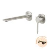 Phoenix Vask SwitchMix Wall Basin/Bath Mixer Set Brushed Nickel (Fit-Off Kit Only)