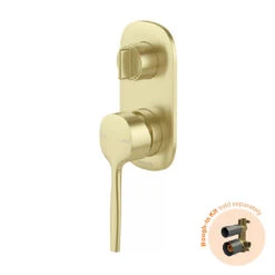 Phoenix Vask SwitchMix Shower/Bath Diverter Mixer Brushed Gold (Fit-Off Kit Only)