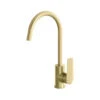 Phoenix Arlo Sink Mixer 200mm Gooseneck Brushed Gold