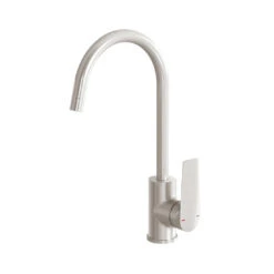 Phoenix Arlo Sink Mixer Gooseneck | Brushed Nickel | 200mm
