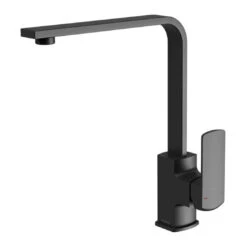 Phoenix Teva Sink Mixer 200mm Squareline, Matte Black