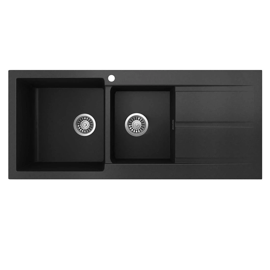 Seima Oros 1160 Sink Right Drainer 1 Taphole Black Seima Oros 1160 Sink Right Drainer 1 Taphole Black -Cook & Bathe 191049 product web