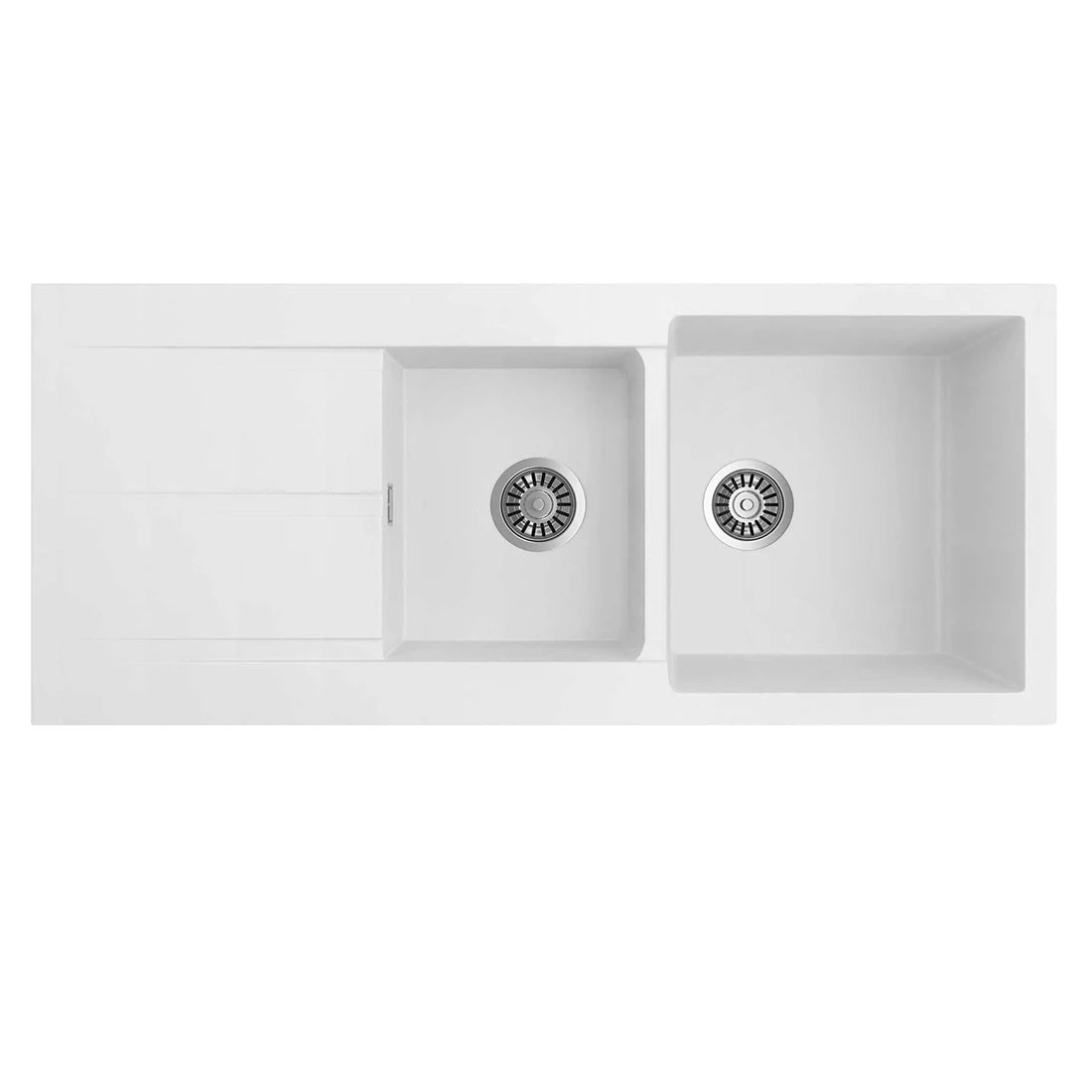 Seima Oros 1160 Sink Right/Left Drainer No Taphole White Seima Oros 1160 Sink Right/Left Drainer No Taphole White -Cook & Bathe 191053 product web