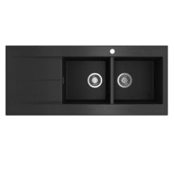 Seima Oros 1162 Sink Left Drainer 1 Taphole Black