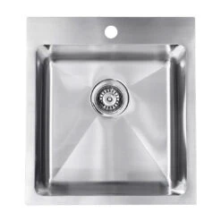 Seima Kubic Deep 450 Sink With Overflow And 1 Tap Hole Stainless Steel