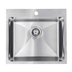 Seima Kubic Deep 550 Sink No Overflow 1 Tap Hole Stainless Steel
