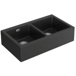 Seima Oros 902 Butler Sink No Taphole Black 2 Seima Oros 902 Butler Sink No Taphole Black -Cook & Bathe 192184 product2 web