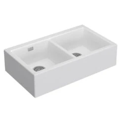 Seima Oros 902 Butler Sink No Taphole White -Cook & Bathe 192185 product2 web