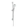 Hansgrohe Crometta Shower Set 100 1jet EcoSmart+ 6 LPM With Shower Bar 65cm, White/Chrome