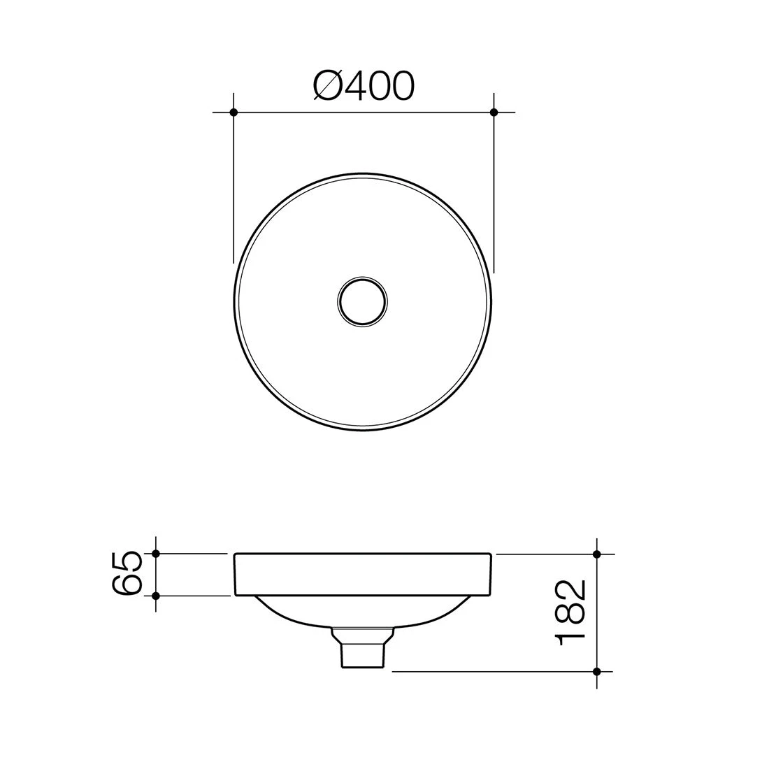 Caroma Liano II 400mm Round Inset Basin White Caroma Liano II 400mm Round Inset Basin White -Cook & Bathe 852400W spec web b4bc94b0 c4c3 46cc b5ce 8850d3a354e9