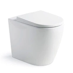 Argent Grace HygienicFlush Wall Faced Toilet With Soft Closing Seat White