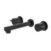 Caroma Luna Lever Wall Basin Set Black