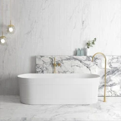 Otti Attica Bondi Bath Matte White 1700mm