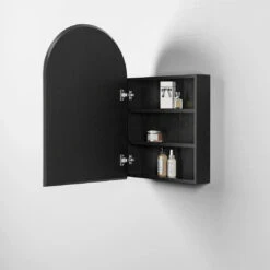 Otti Archie Shaving Cabinet 900x600x150mm Black Oak -Cook & Bathe ARSV9060B Lifestyle Web