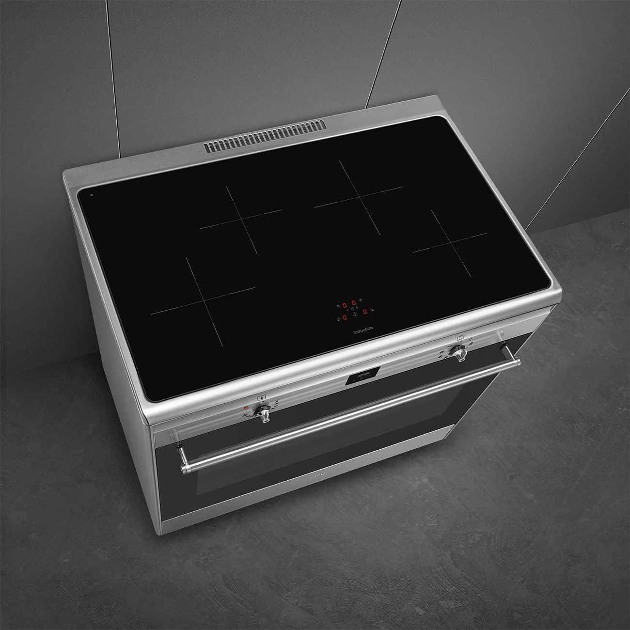 Smeg Classic Upright Cooker with Induction Cooktop Stainless Steel Smeg Classic Upright Cooker With Induction Cooktop Stainless Steel -Cook & Bathe CG90CIXT lifestyle5