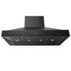 Schweigen BBQ Alfresco Rangehood Matte Black (150cm) - Silent Isodrive 3000m3h