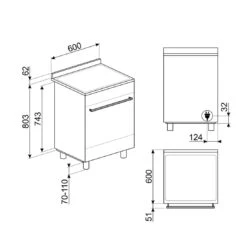 Smeg Classic Freestanding Cooker With Ceramic Cooktop 60cm Stainless Steel 1 Smeg Classic Freestanding Cooker With Ceramic Cooktop 60cm Stainless Steel -Cook & Bathe CS6CMXA2 spec Web