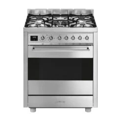 Smeg Classic Freestanding Dual Fuel Freestanding Cooker Stainless Steel 70cm