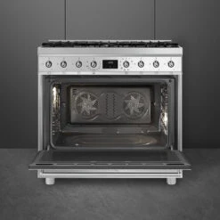 Smeg Classic Freestanding Cooker 90cm Stainless Steel -Cook & Bathe CS9GMXA2 lifestyle2