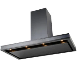 Schweigen Wallmount Rangehood Black (90cm) - Silent Isodrive 3200m3h