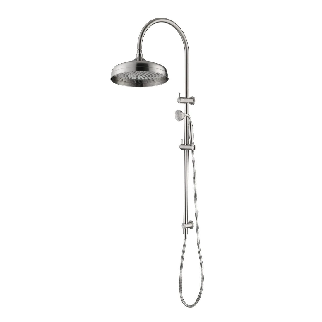 Bella Vista Mica Heritage Twin Shower Brushed Nickel Bella Vista Mica Heritage Twin Shower Brushed Nickel -Cook & Bathe DSH 4 1H BN