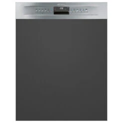 Smeg 60cm Sapphire Premium Semi Integrated Dishwasher Stainless Steel