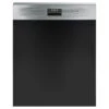 Smeg Semi Integrated Dishwasher Stainless Steel 60cm