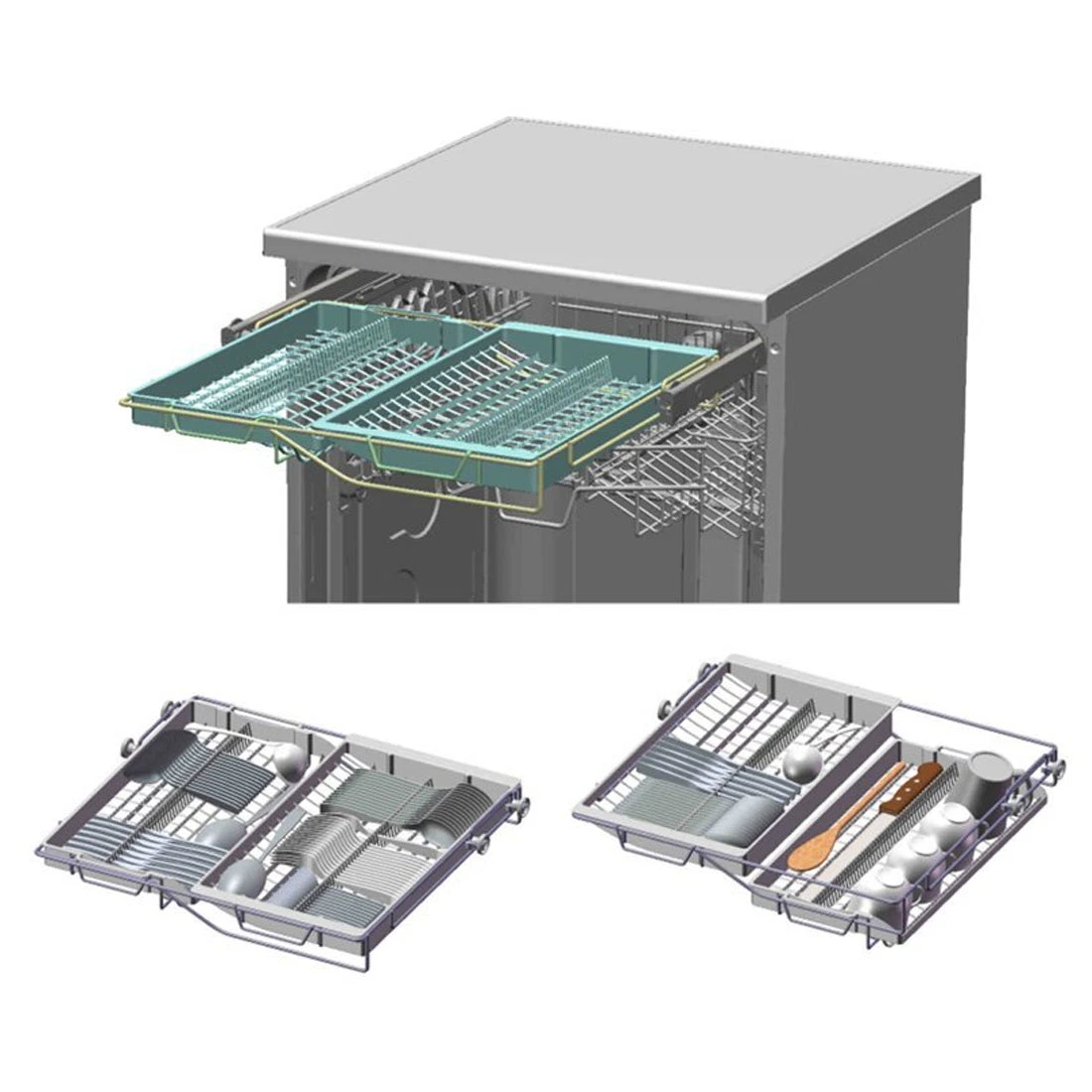 Smeg 60cm Professional Series Under-Bench Dishwasher Smeg 60cm Professional Series Under-Bench Dishwasher -Cook & Bathe DWAUP364X 2