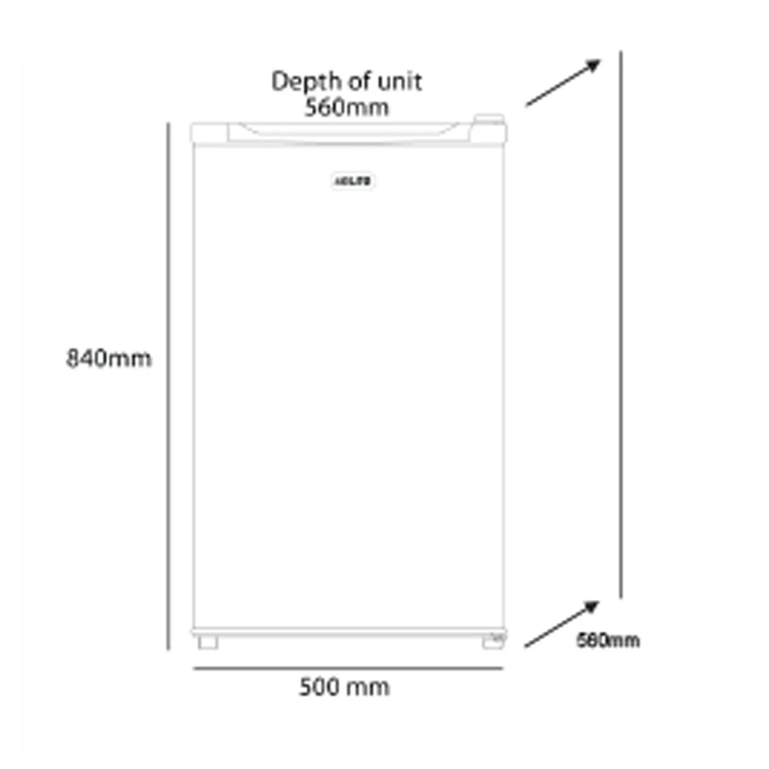 Euro Appliances Bar Fridge, Stainless Steel, 126L Euro Appliances Bar Fridge, Stainless Steel, 126L -Cook & Bathe E126SX spec web 6b51ee68 bf50 48a9 b4f0 a6c67f3dd9e5