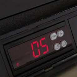 Euro Alfresco Single Door Beverage Cooler, Left Hinge, Matte Black, 138L -Cook & Bathe EA60WFBL product3 web