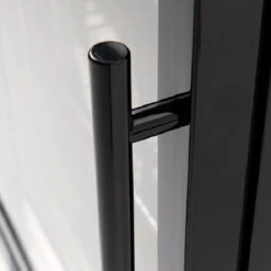 Euro Alfresco Single Door Beverage Cooler, Left Hinge, Matte Black, 138L -Cook & Bathe EA60WFBL product4 web