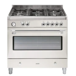 Euro Appliances Dual Fuel Royal Chiantishire Freestanding Oven, Old White, 90cm