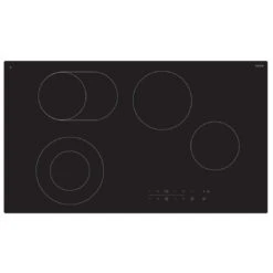 Euro Appliances Ceran Touch Electric Cooktop, Black, 90cm