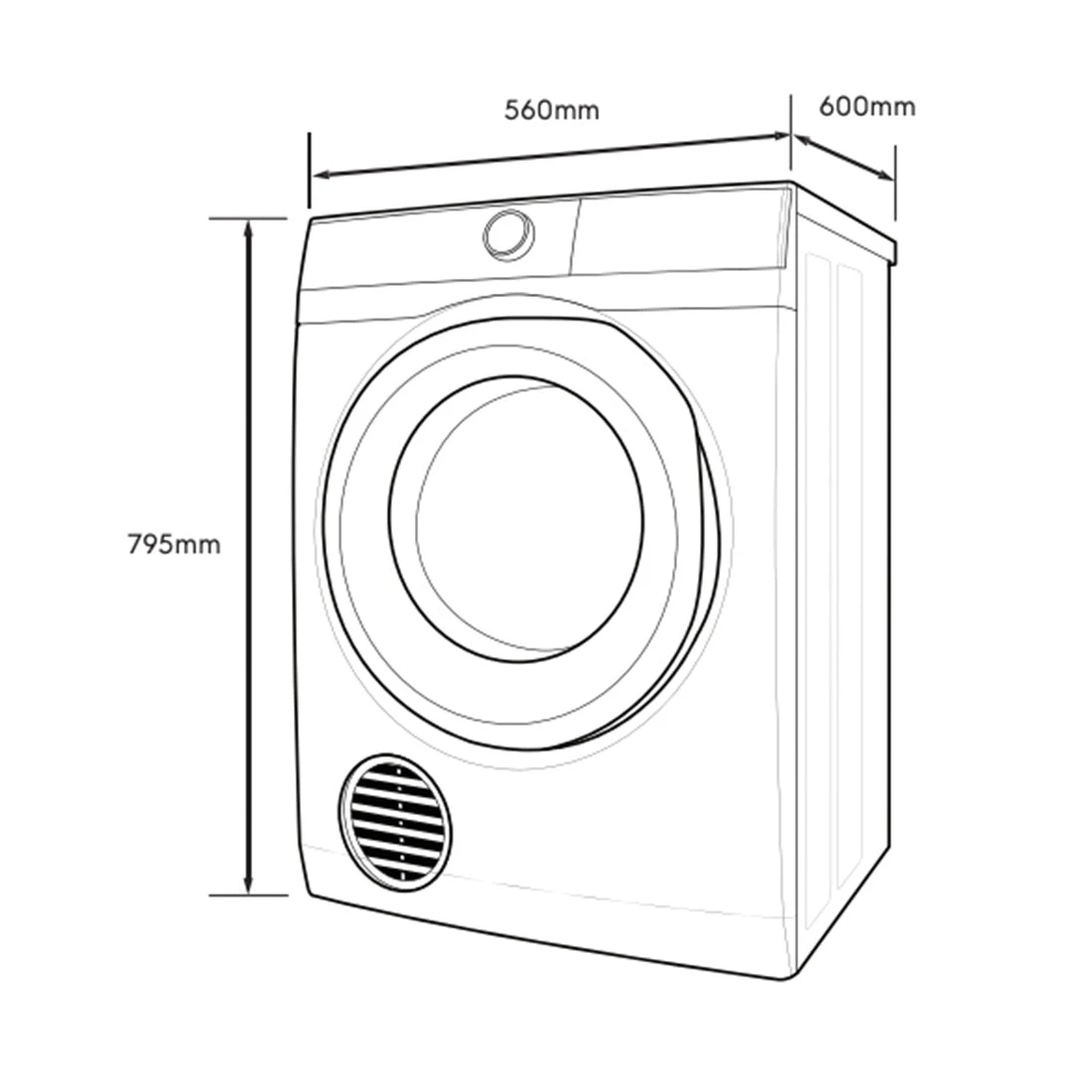 Electrolux 6kg UltimateCare Vented Dryer with SensorDry Electrolux 6kg UltimateCare Vented Dryer With SensorDry -Cook & Bathe EDV605H3WC spec
