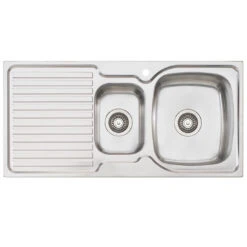 Oliveri Endeavour1 & 1-2 Right Hand Bowl Sink With Drainer 1 Taphole