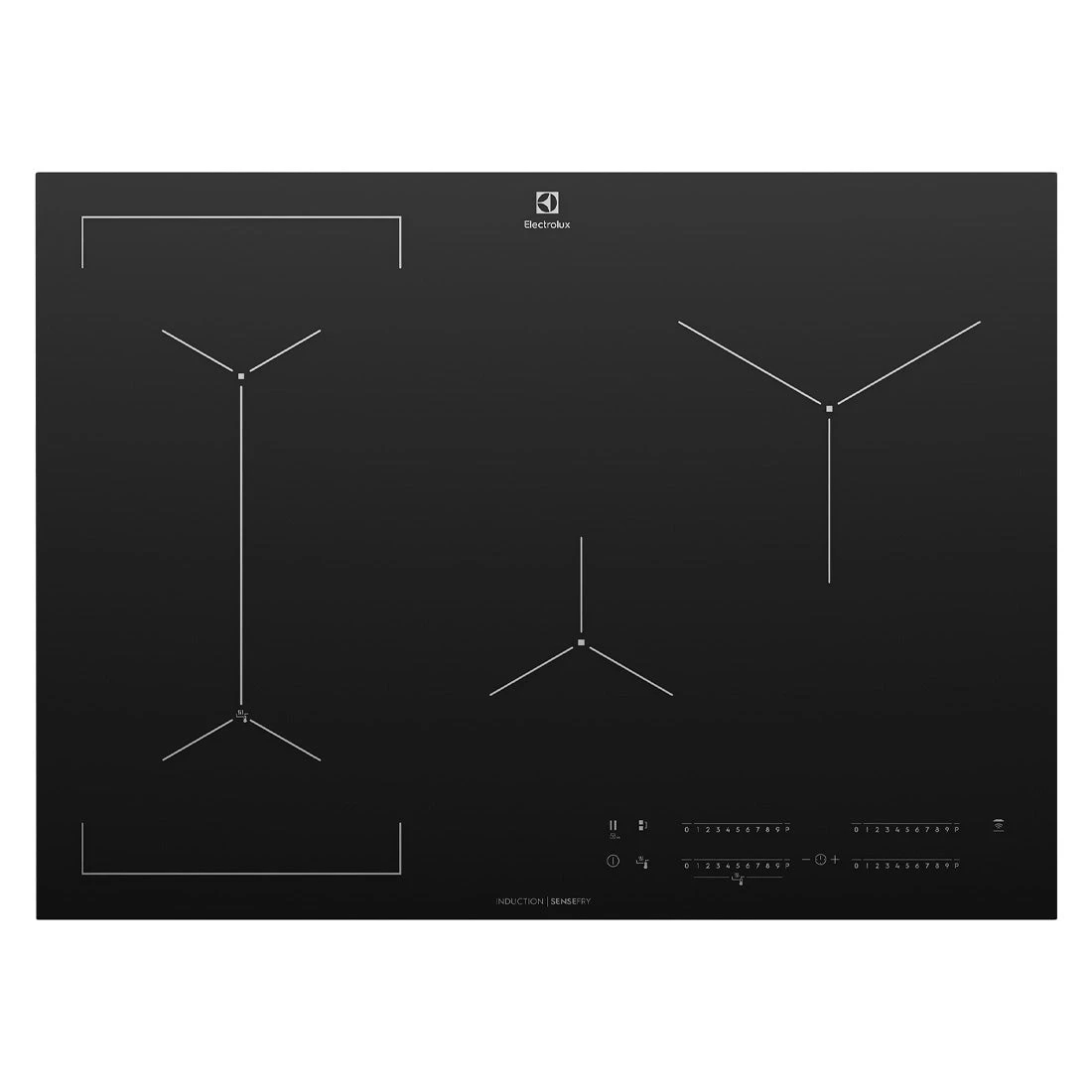 Electrolux 70cm UltimateTaste 700 4 Zone Induction Cooktop Electrolux 70cm UltimateTaste 700 4 Zone Induction Cooktop -Cook & Bathe EHI745BE