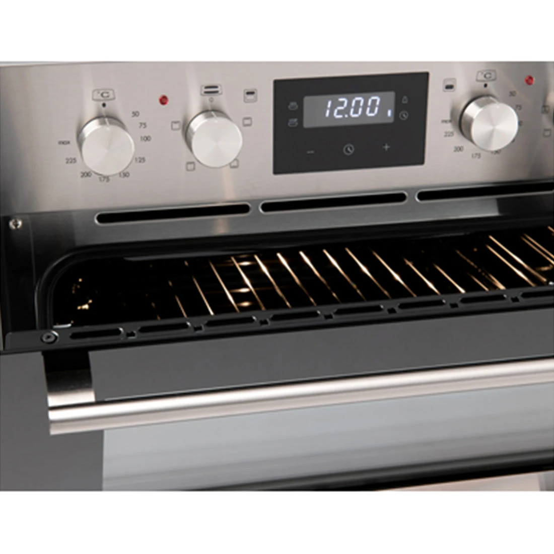 Euro Appliances Electric Double Oven, Black Glass And Stainless Steel, 60cm Euro Appliances Electric Double Oven, Black Glass And Stainless Steel, 60cm -Cook & Bathe EO8060DX product5 web 1ac88063 d6c1 46d9 80e5 8e7e4cebe516