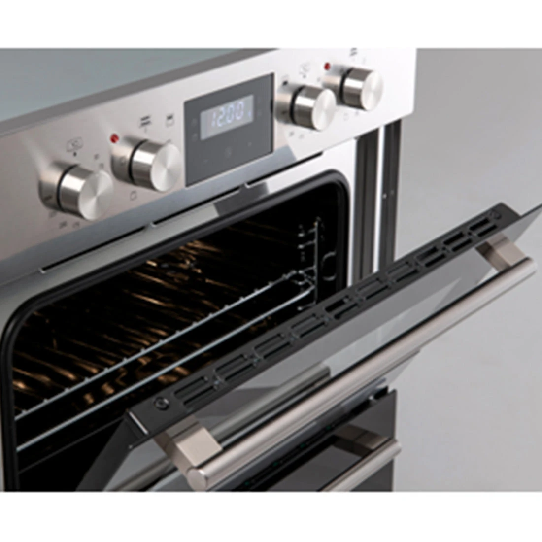 Euro Appliances Electric Double Oven, Black Glass And Stainless Steel, 60cm Euro Appliances Electric Double Oven, Black Glass And Stainless Steel, 60cm -Cook & Bathe EO8060DX product6 web e42d3f28 b554 43c5 bf93 86fce8d4aa24