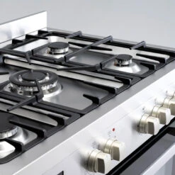 Euro Appliances Dual Fuel Freestanding Oven 90cm Stainless Steel -Cook & Bathe EO90FSDPSX lifestyle1 web