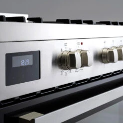 Euro Appliances Dual Fuel Freestanding Oven 90cm Stainless Steel -Cook & Bathe EO90FSDPSX lifestyle2 web