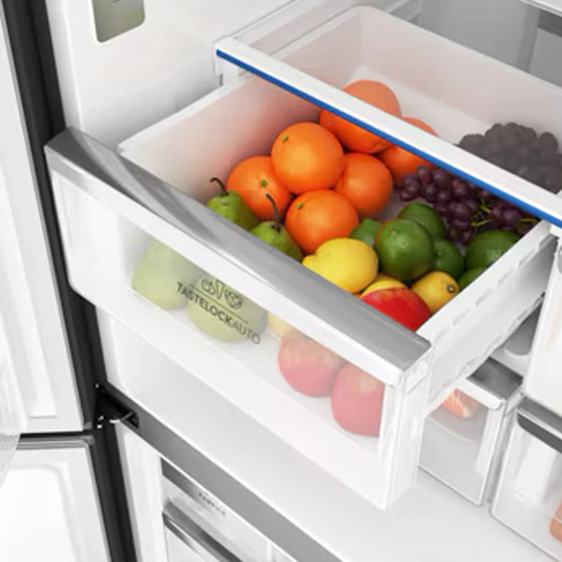 Electrolux 562L UltimateTaste 700 Quad Door Fridge Matte Charcoal Black Electrolux 562L UltimateTaste 700 Quad Door Fridge Matte Charcoal Black -Cook & Bathe EQE5657BA 1