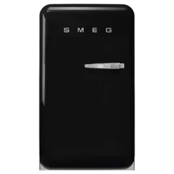 Smeg FAB10 50's Style 135L Retro Refrigerator Left Hand Hinge Black