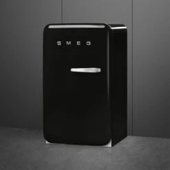 Smeg FAB10 50's Style 135L Retro Refrigerator Left Hand Hinge Black -Cook & Bathe FAB10HLBL5AU 3