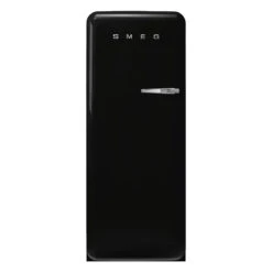 Smeg FAB28 50's Style 270L Retro Refrigerator Left Hand Hinge Black